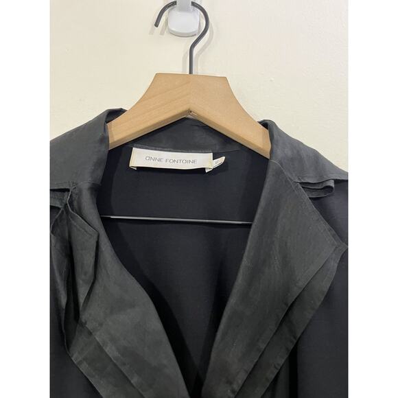 Anne Fontaine Laurence Dress 40 Academia Witchy Victorian Luxury Minimalist 90s - Picture 3 of 15